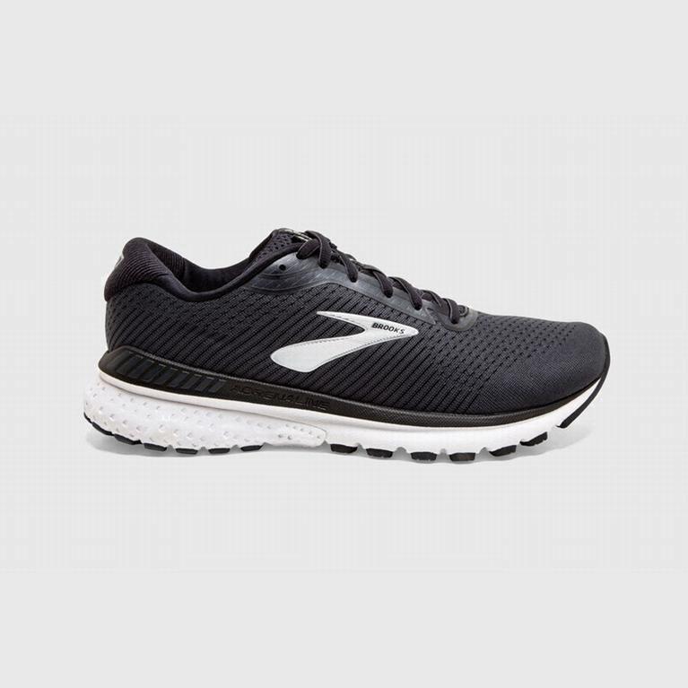 Brooks Adrenaline Gts 20 Road Løpesko Dame Outlet - Svart/Hvite - Norge (DYG395078)